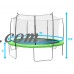 Pure Fun Dura-Bounce 15-Foot Trampoline, with Safety Enclosure, Green   568319913